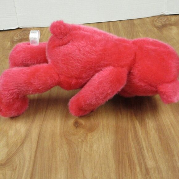 SUGAR LOAF‎ TOYS Fuchsia Pink Classic Teddy Bear Kiss Me Plush Plaid Heart 18" - Picture 12 of 14
